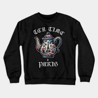 Tea Time in Paris Crewneck Sweatshirt